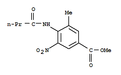 4-丁酰胺基-3-甲基-5-硝基苯甲酸甲酯