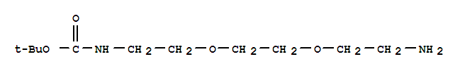 2-[2-(2-氨基乙氧基)乙氧基]乙基氨基甲酸叔丁酯 N-Boc-3,6-二氧杂-1,8-辛二胺