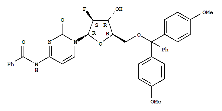 N-[1-[5-O-[二(4-甲氧基苯基)苯甲基]-2-脱氧-2-氟-BETA-D-阿拉伯呋喃糖基]-1,2-二氢-2-氧代-4-嘧啶基]苯甲酰胺
