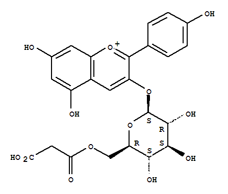 天竺葵素-3-O-[6-O-丙二酰基]-β-D-葡萄糖苷