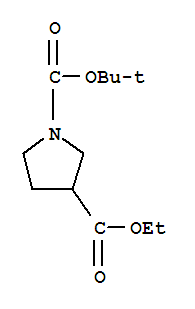 1-BOC-吡咯烷-3-甲酸乙酯; 1-叔丁氧羰基吡咯烷-3-甲酸乙酯