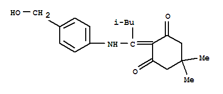 2-{1-[4-(羟甲基)苯氨基]-3-甲基亚丁基}-5,5-二甲基-1,3-环己二酮