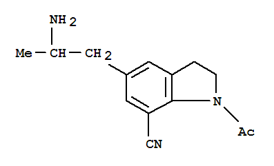 1-乙酰基-5-(2-氨基丙基)-2,3-二氢-7-氰基吲哚