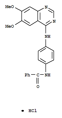 4-(4′-BENZAMIDOANILINO)-6,7-DIMETHOXYQUINAZOLINE 盐酸盐