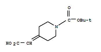 1-Boc-哌啶-4-亚基乙酸