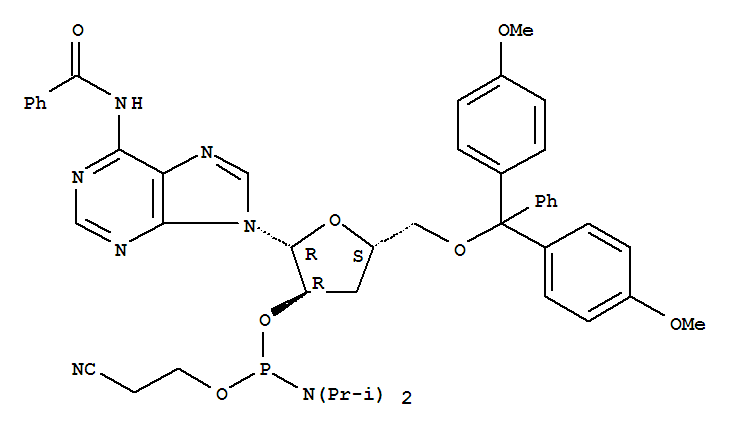 N6-苯甲酰基-5'-O-DMT-3'-脱氧腺苷2'-CE 亚磷酰胺