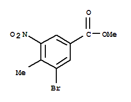 3-溴-4-甲基-5-硝基苯甲酸甲酯