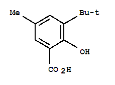 2-羟基-5-甲基-3-(2-甲基-2-丙基)苯甲酸