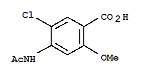 2-甲氧基-4-乙酰胺基-5-氯苯甲酸