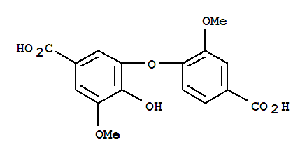 3-(4-羧基-2-甲氧基苯氧基)-4-羟基-5-甲氧基苯甲酸