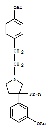 3-[1-(4-乙酰氧基苯乙基)-3-丙基-3-吡咯烷基]苯基乙酸酯