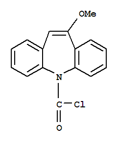 10-甲氧基亚氨基芪-5-甲酰氯; 10-甲氧基-5H-二苯并(b,f)氮杂卓-5-甲酰氯