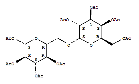 6-O-(2,3,4,6-O-四乙酰基-alpha-D-吡喃半乳糖基)-beta-D-吡喃葡萄糖四乙酸酯