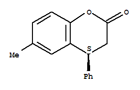 (4S)-6-甲基-4-苯基色满-2-酮; (4S)-3,4-二氢-6-甲基-4-苯基-2H-1-苯并吡喃-2-酮