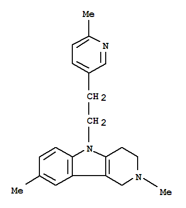 2,3,4,5-四氢-2,8-二甲基-5-[2-(6-甲基吡啶-3-基)乙基]-1H-吡啶并[4,3-b]吲哚