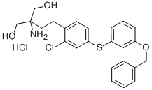 2-氨基-2-[2-[2-氯-4-[[3-(苄氧基)苯基]硫]苯基]乙基]-1