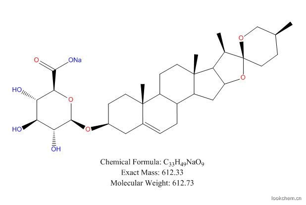 薯蓣皂苷元-3-O-β-D-葡萄糖醛酸钠盐实验室直营